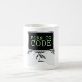 コードするために生まれて下さい コーヒーマグカップ (中央)
