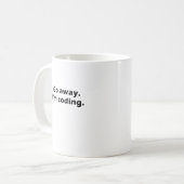 コードする遠くににImは行きます コーヒーマグカップ (正面左)