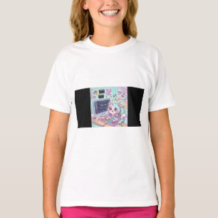 コードとニャー 可愛いプログラマー 猫 Tシャツ かわいい