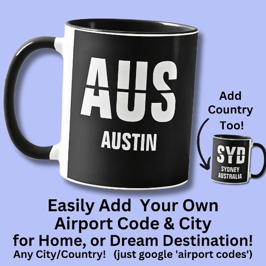 コードと市区町村コードの追加AUS AUSTIN TX マグカップ