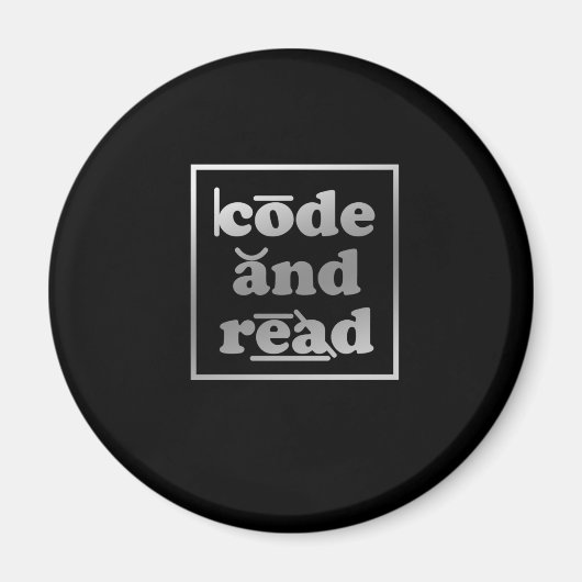 コードと読失読症認識度セラピスト図 マグネット (正面)
