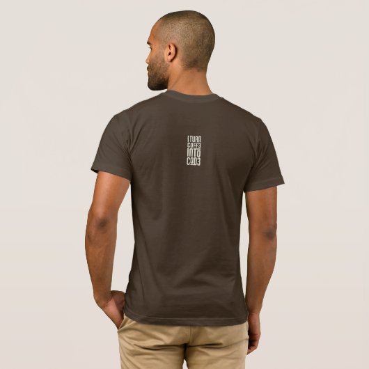 コードに変えるプログラマー Tシャツ (裏面フル)