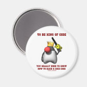 コードの王になるには実際にスライスサイコロを知る必要がある マグネット (正面/裏面)