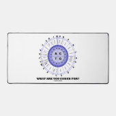 コードは何だ?アミノ酸ホイール デスクマット (正面)