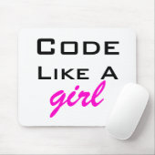 コードは女の子のマウスパッドを好みます マウスパッド (マウス)