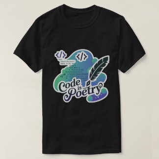 コードはPoetryプログラマーおもしろいである Tシャツ