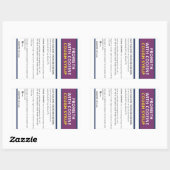 コードインの昇格 長方形シール (シート)