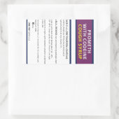 コードインの昇格 長方形シール (バッグ)