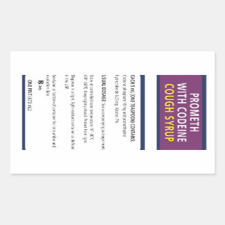 コードインの昇格 長方形シール