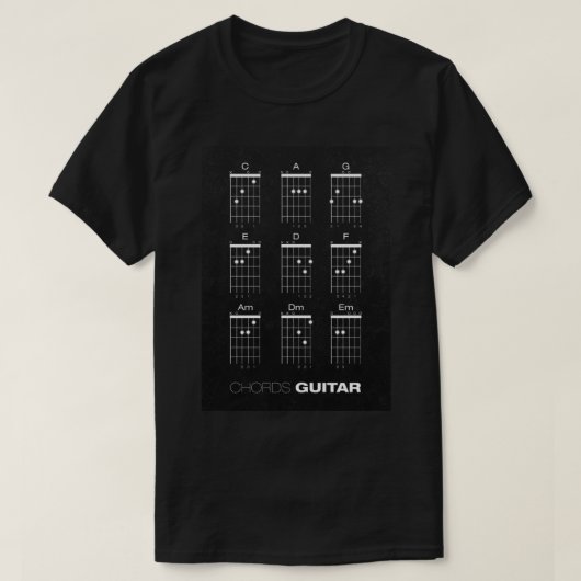 コードクラシックギターTシャツ Tシャツ (デザイン正面)
