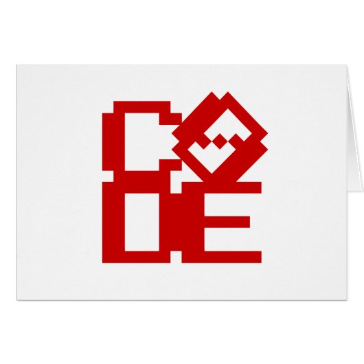 コードグリーティングカード (正面横)