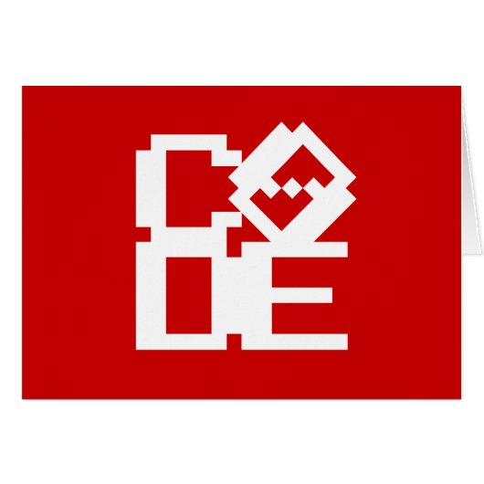 コードグリーティングカード (正面横)