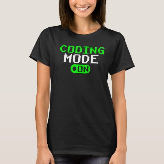 コードコーダプログラマのことわざモード Tシャツ (正面)
