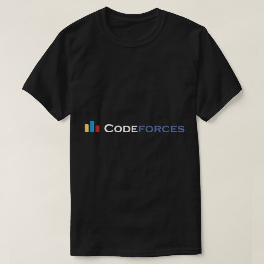 コードフォース暗 Tシャツ (デザイン正面)