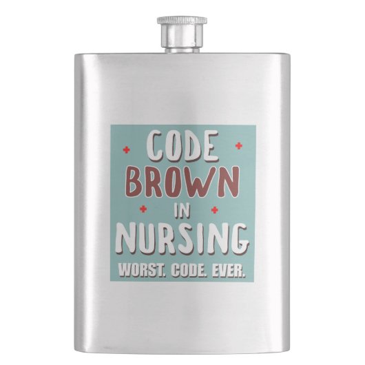 コードブラウン看護ワーストコード フラスク (正面)
