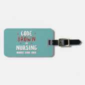 コードブラウン看護ワーストコード ラゲッジタグ (正面横)