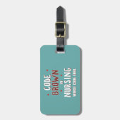 コードブラウン看護ワーストコード ラゲッジタグ (正面縦)