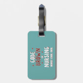 コードブラウン看護ワーストコード ラゲッジタグ (裏面縦)