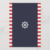 コードベビーシャワーパパ最高のがゲームを航海の知る 招待状 (裏面)