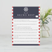 コードベビーシャワーパパ最高のがゲームを航海の知る 招待状 (スタンド正面)