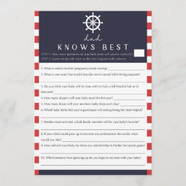 コードベビーシャワーパパ最高のがゲームを航海の知る 招待状