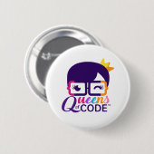 コードボタンのクイーンズ 缶バッジ (正面&裏面)