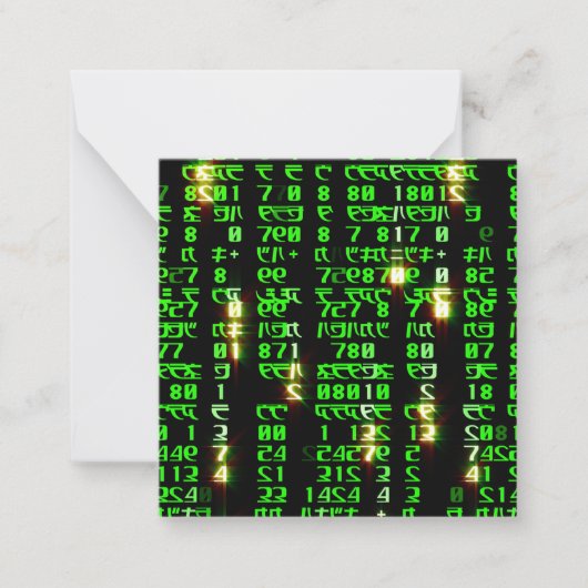 コードマトリックス ノートカード (正面)