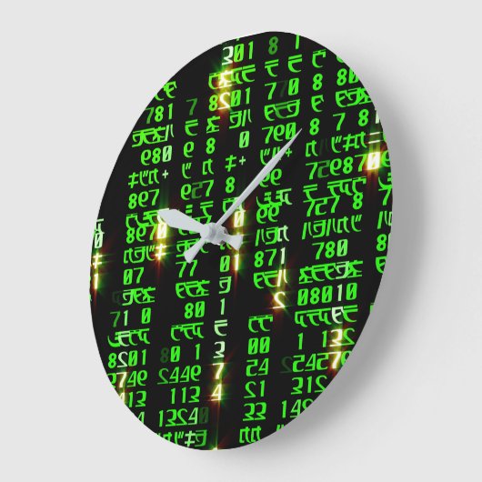 コードマトリックス ラージ壁時計 (傾斜)