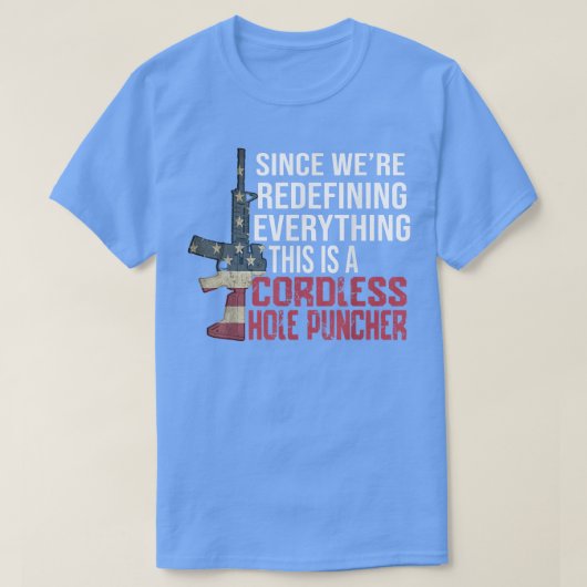 コードレスの穴すべてを再定義 Tシャツ (デザイン正面)