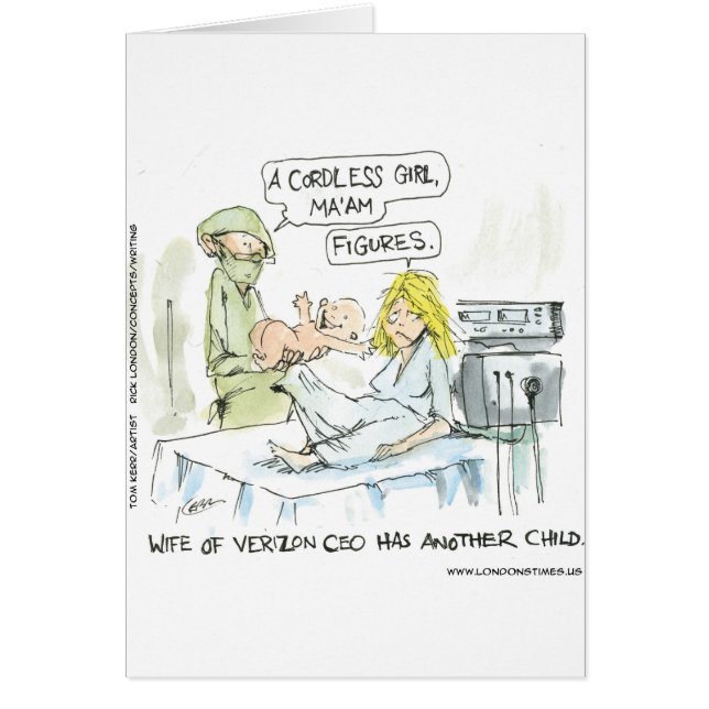 コードレスベビーおもしろいカードティースマグカップ&ギフト (正面)