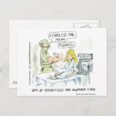 コードレスベビーおもしろいカードティースマグカップ&ギフト ポストカード (正面/裏面)