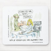 コードレスベビーおもしろいカードティースマグカップ&ギフト マウスパッド (正面)