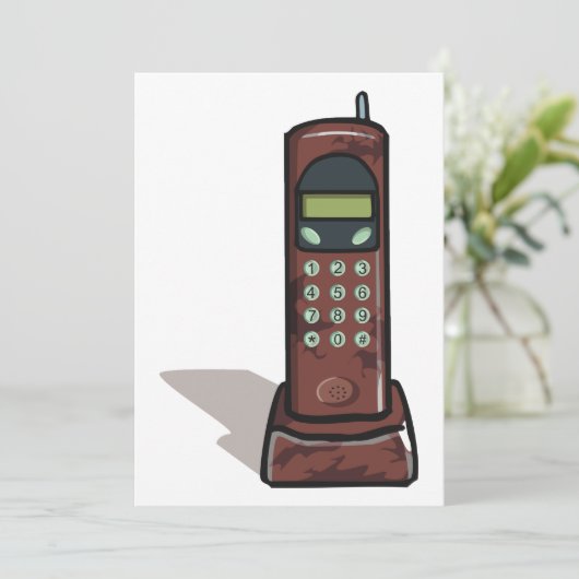 コードレス電話 招待状 (スタンド正面)