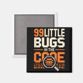コード内のバグ99個 面白いプログラマーの名言 99 マグネット (正面/裏面)