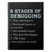 コード化用ギフトDebug Computer Scienceプログラマ ノートブック (正面)