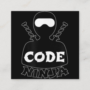 コード忍者CC(Coding Engineer おもしろい Lovers) スクエア名刺