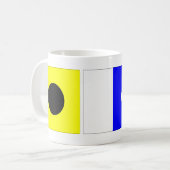 コード旗イアン コーヒーマグカップ (正面左)