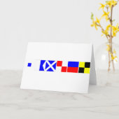 コード旗サミュエル カード (黄色い花)