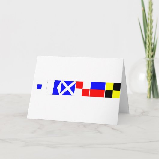 コード旗サミュエル カード (正面)