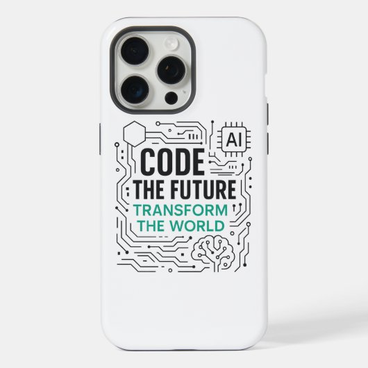 コード未来変換ワールドケース iPhoneケース (裏面)