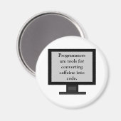 コード磁石へのカフェイン マグネット (正面/裏面)