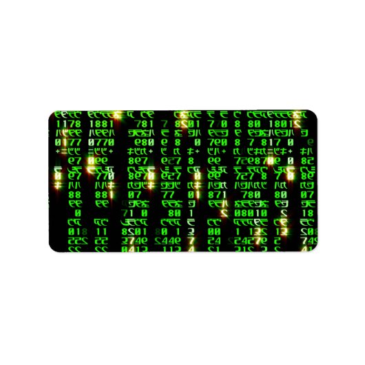 コード行列 ラベル (正面)