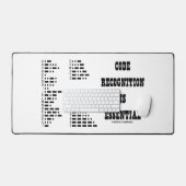 コード認識が必須Morseコード デスクマット (キーボード&マウス)