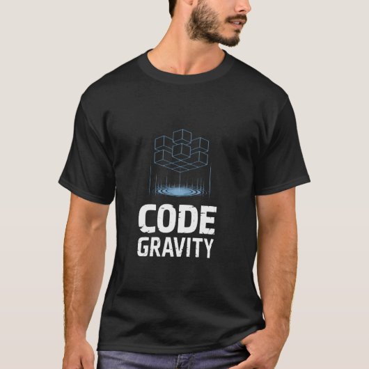 コード重力アルゴリズム愛好家 Tシャツ (正面)