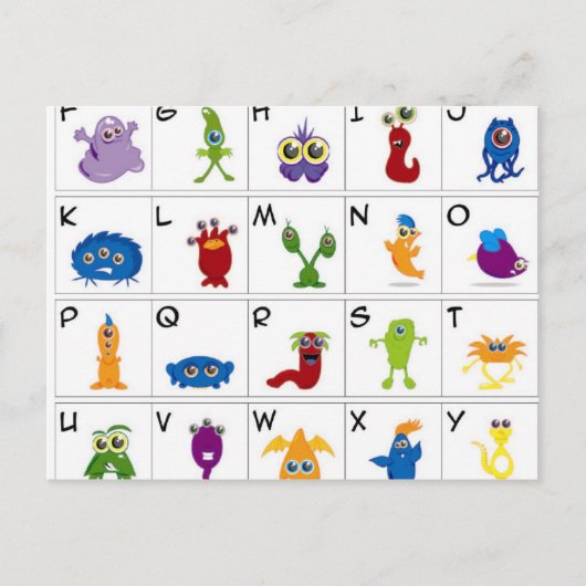 コード鍵 – モンスター ポストカード (正面)