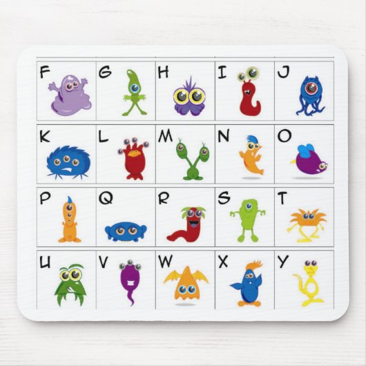 コード鍵-モンスター マウスパッド (正面)