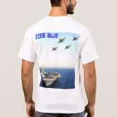 コード青: CVN 70 Tシャツ (裏面)