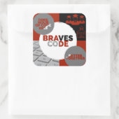 コード2018の時間 スクエアシール (バッグ)