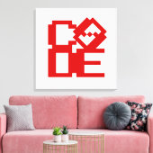 コード キャンバスプリント (インサイチュ (リビング))