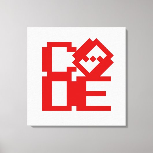 コード キャンバスプリント (正面)